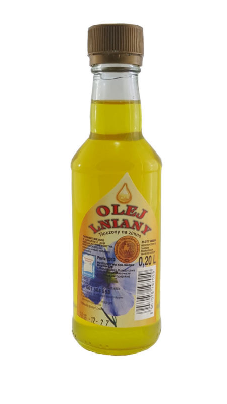 OLEJ LNIANY TŁOCZONY NA ZIMNO 200ml