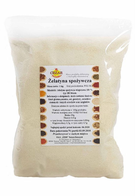 Żelatyna spożywcza