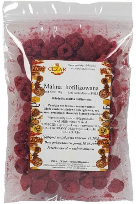 Malina liofilizowana