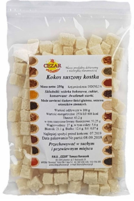 KOKOS SUSZONY KOSTKA