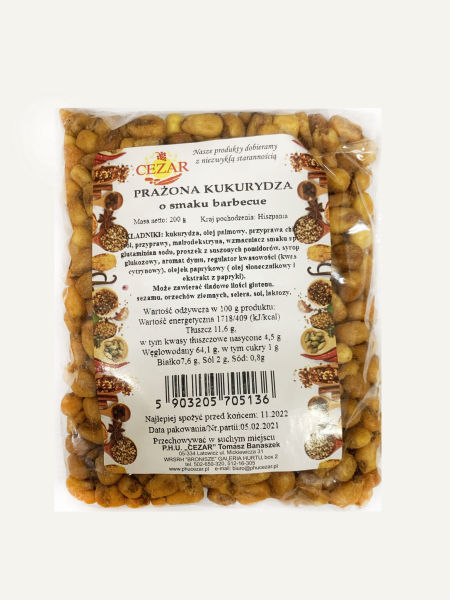 Kukurydza prażona Barbecue