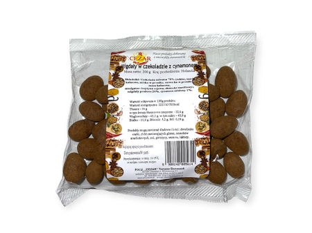 Migdały w czekoladzie z cynamonem